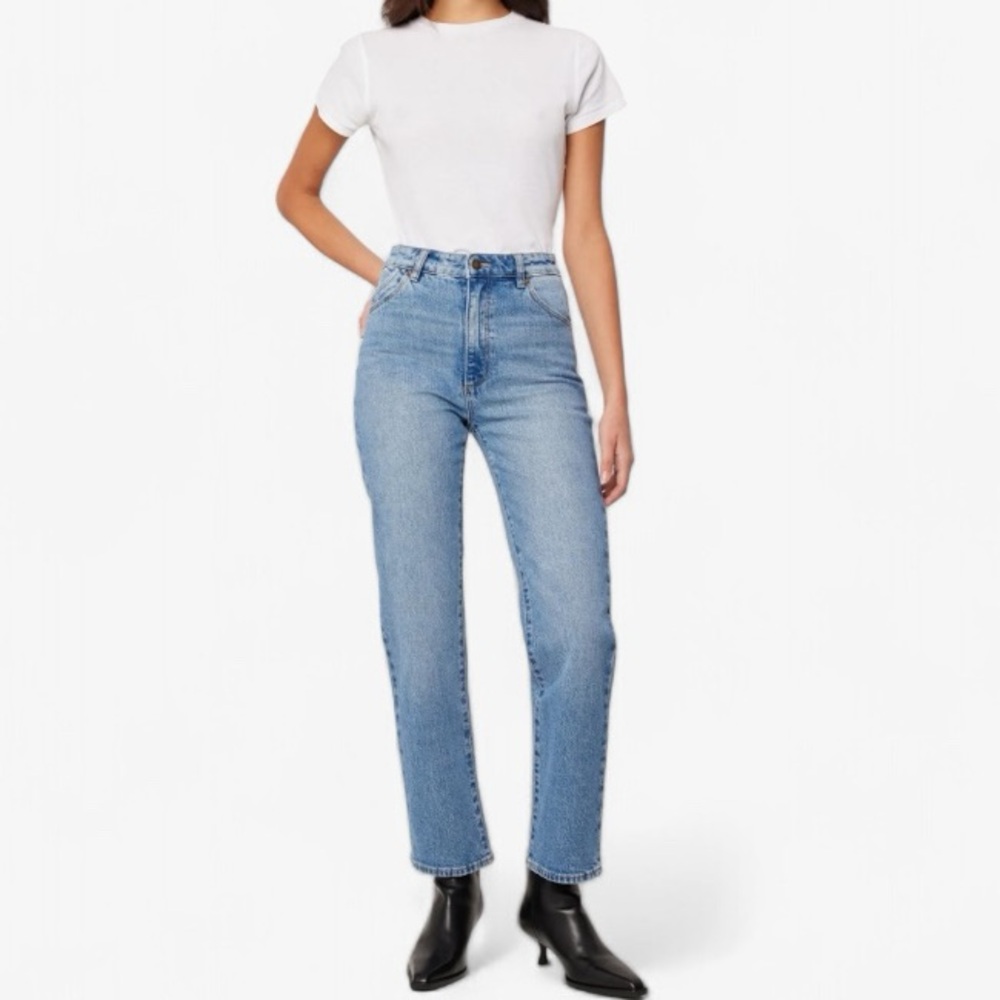 Rolla's Original High Rise Straight Jeans In Brad Blue | Size 30